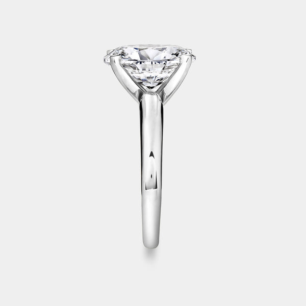 5 Carat Lab-Grown Diamond Oval-Shaped Classic Solitaire Ring — GILDED New York