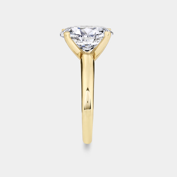 5 Carat Lab-Grown Diamond Oval-Shaped Classic Solitaire Ring — GILDED New York