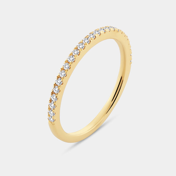 1 Carat Lab-Grown Pear-Shaped Hidden Halo Engagement Ring Set — GILDED New York
