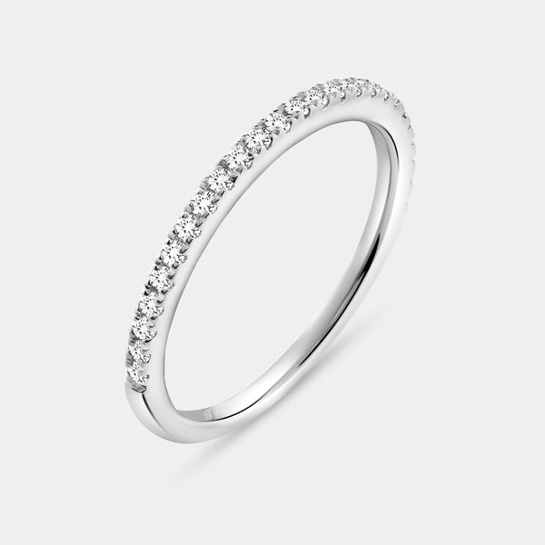1 Carat Lab-Grown Emerald-Cut Hidden Halo Engagement Ring Set — GILDED New York