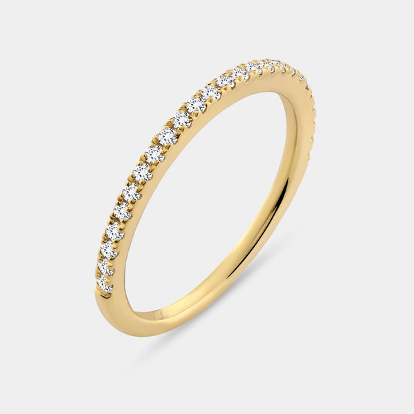 1 Carat Lab-Grown Emerald-Cut Hidden Halo Engagement Ring Set — GILDED New York