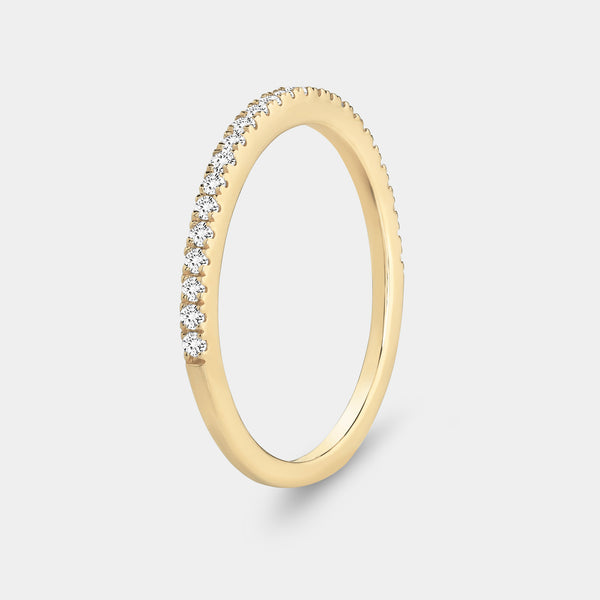 1 Carat Lab-Grown Round-Shaped Hidden Halo Engagement Ring Set — GILDED New York