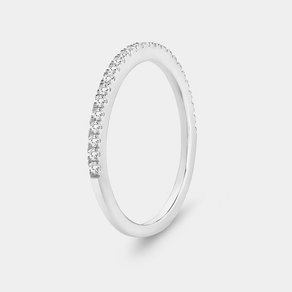 1 Carat Lab-Grown Round-Shaped Hidden Halo Engagement Ring Set — GILDED New York