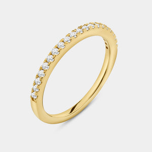 Gilded 1 and 1/4 Carat Princess-Cut Solitaire Bridal Set