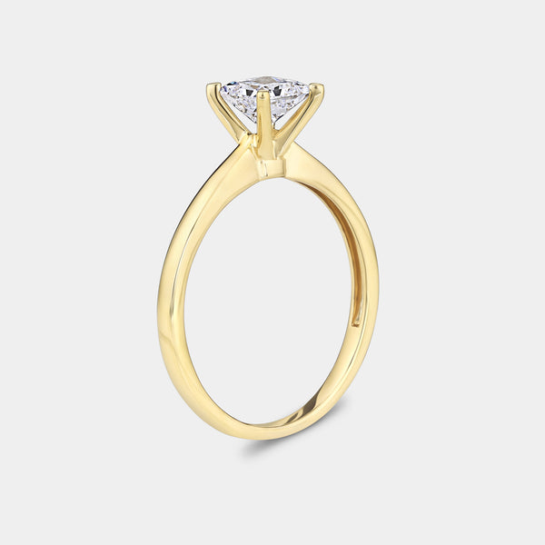 3/4 Carat Lab-Grown Diamond Princess-Cut Classic Solitaire Ring — GILDED New York