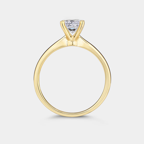 3/4 Carat Lab-Grown Diamond Princess-Cut Classic Solitaire Ring — GILDED New York