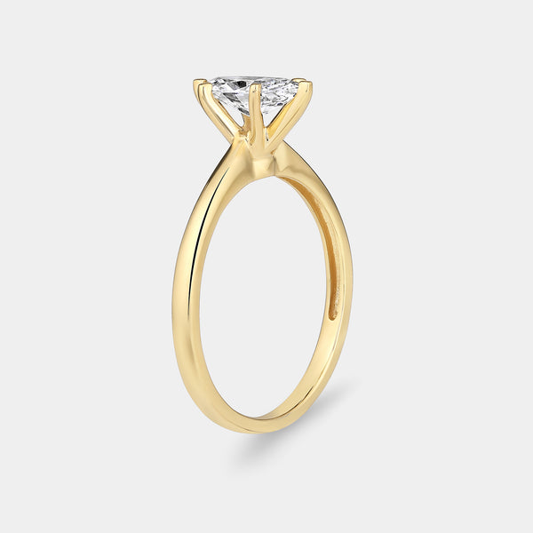 3/4 Carat Lab-Grown Diamond Marquise-Shaped Classic Solitaire Ring — GILDED New York