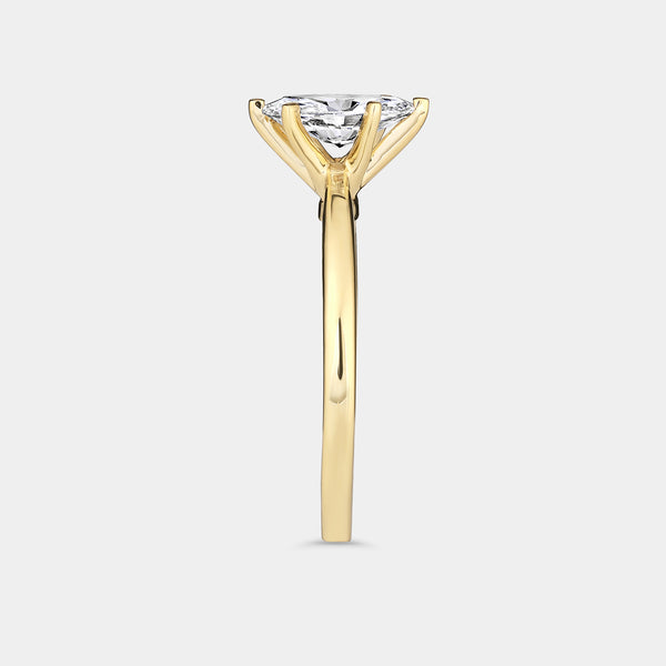 3/4 Carat Lab-Grown Diamond Marquise-Shaped Classic Solitaire Ring — GILDED New York