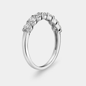 Gilded 1 Carat Lab-Grown Diamond Seven-Stone Classic Band