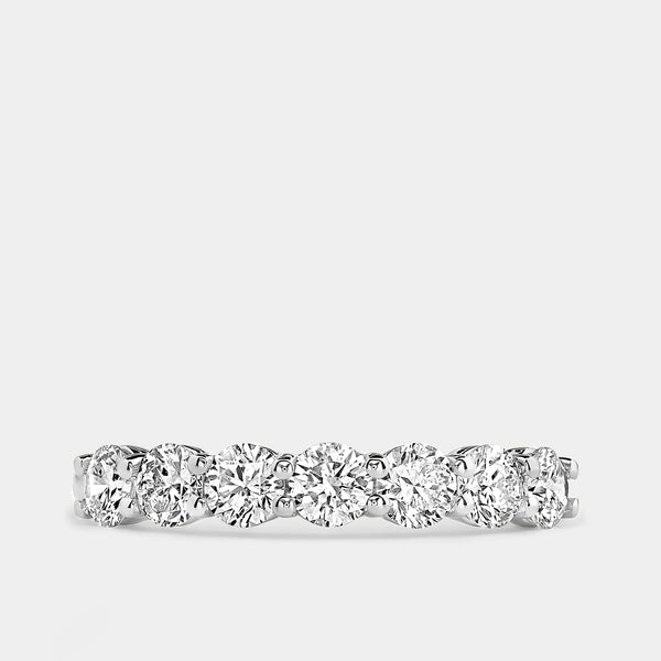 Gilded 1 Carat Lab-Grown Diamond Seven-Stone Classic Band