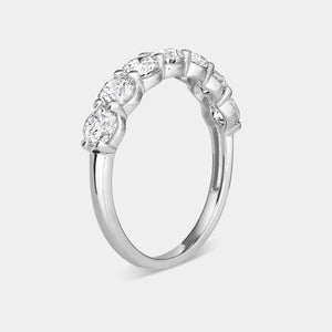 Gilded 1 and 1/2 Carat Lab-Grown Diamond Seven-Stone Classic Band