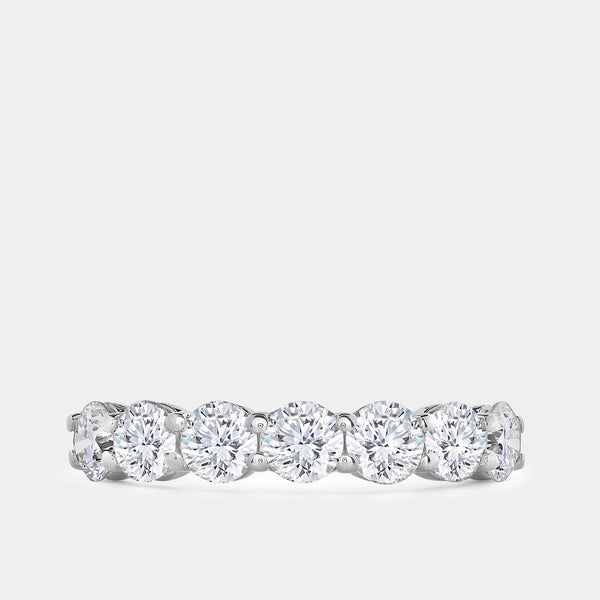1 and 1/2 Carat Lab-Grown Diamond Seven-Stone Classic Band — GILDED New York