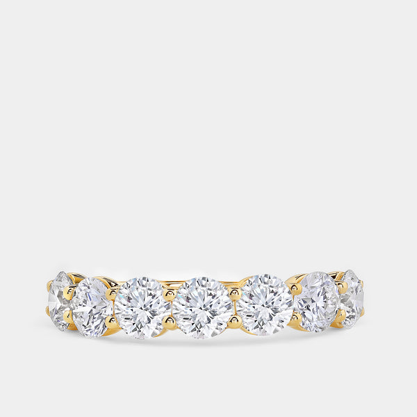 2 Carat Lab-Grown Diamond Seven-Stone Classic Band — GILDED New York