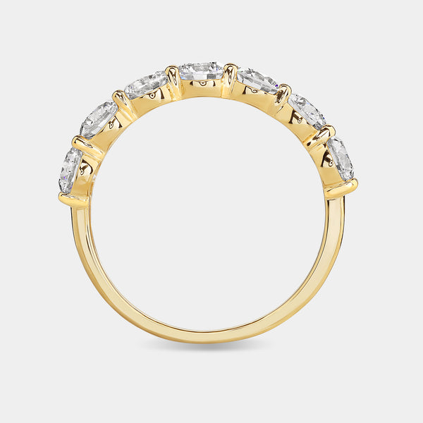 2 Carat Lab-Grown Diamond Seven-Stone Classic Band — GILDED New York