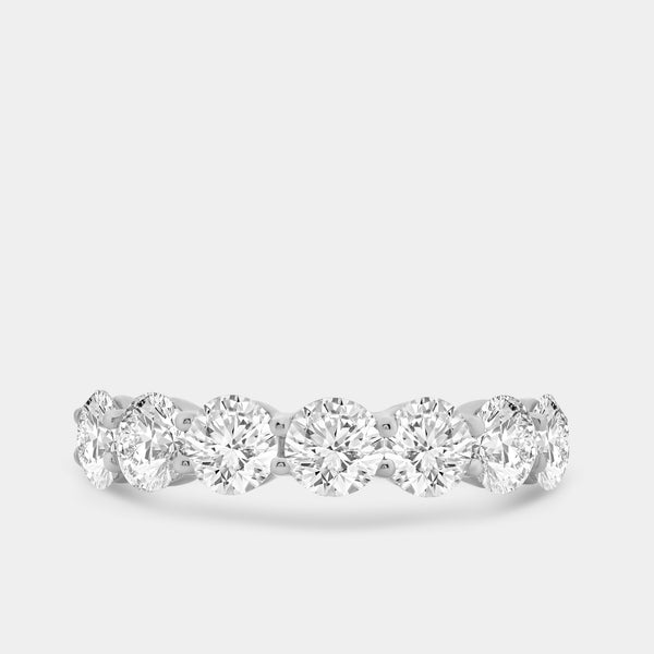 2 and 1/2 Carat Lab-Grown Diamond Seven-Stone Classic Band — GILDED New York