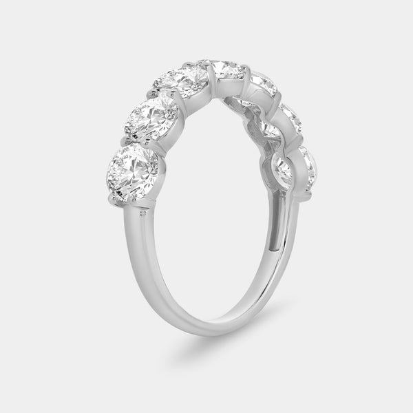 2 and 1/2 Carat Lab-Grown Diamond Seven-Stone Classic Band — GILDED New York