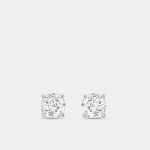Gilded 2 Carat Lab-Grown Diamond Round-Shaped Two-Piece Earring and Pendant Set