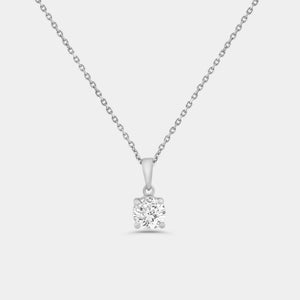 Gilded 3 Carat Lab-Grown Diamond Round-Shaped Two-Piece Earring and Pendant Set