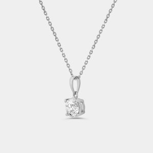 Gilded 3 Carat Lab-Grown Diamond Round-Shaped Two-Piece Earring and Pendant Set