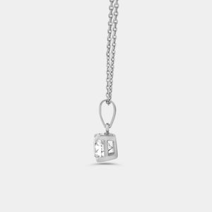 Gilded 3 Carat Lab-Grown Diamond Round-Shaped Two-Piece Earring and Pendant Set