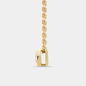 Gilded 1/4 Carat Lab-Grown Diamond Round-Shaped, Bezel-Set, Two-Piece Earring and Pendant Set