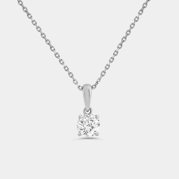 Gilded 2 Carat Lab-Grown Diamond Round-Shaped Classic Two-Piece Earring and Pendant Set