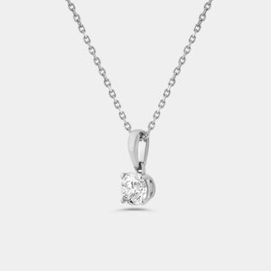 Gilded 2 Carat Lab-Grown Diamond Round-Shaped Classic Two-Piece Earring and Pendant Set