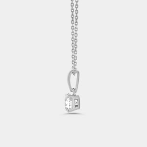 Gilded 2 Carat Lab-Grown Diamond Round-Shaped Classic Two-Piece Earring and Pendant Set