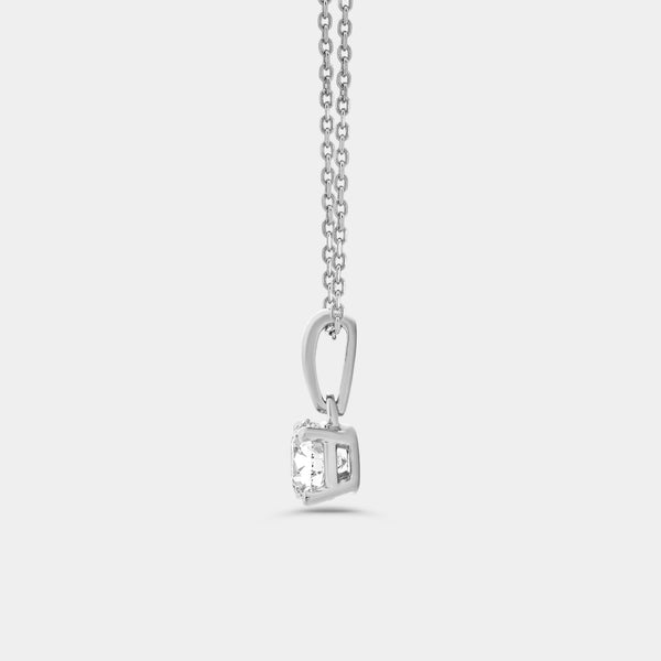 Gilded 2 Carat Lab-Grown Diamond Round-Shaped Classic Two-Piece Earring and Pendant Set