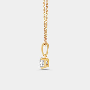 Gilded 2 Carat Lab-Grown Diamond Round-Shaped Classic Two-Piece Earring and Pendant Set