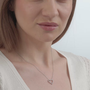 Gilded 1/4 Carat Lab-Grown Diamond Classic Heart-Shaped Necklace