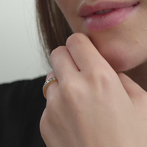 Gilded 1/2 Carat Lab-Grown Diamond Channel-Set Classic Band