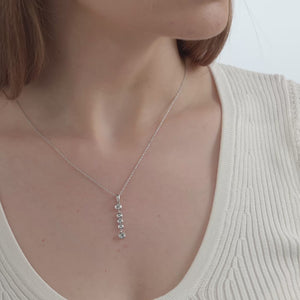 Gilded 1/2 Carat Lab-Grown Diamond Bezel-Set Pendant