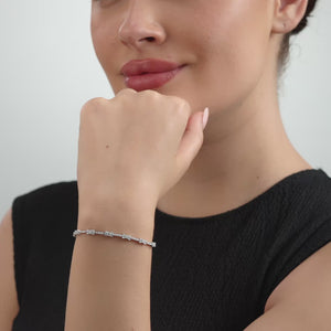 Gilded 2 Carat Lab-Grown Diamond Petite Fusion Fashion Bracelet