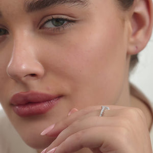 Gilded 1/5 Carat Lab-Grown Diamond Crown Stack Ring