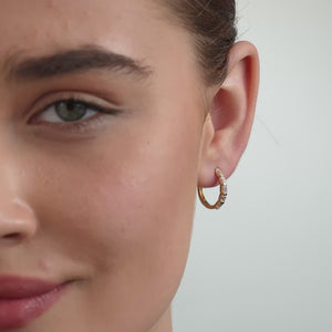 Gilded 1 Carat Lab-Grown Diamond Emerald-Cut Hoops