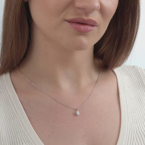Gilded 1/2 Carat Lab-Grown Diamond Oval-Shaped Classic Solitaire Pendant