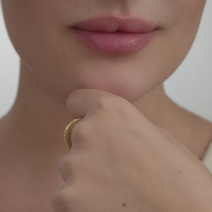 Gilded 1 and 1/2 Carat Lab-Grown Diamond Channel-Set Classic Band
