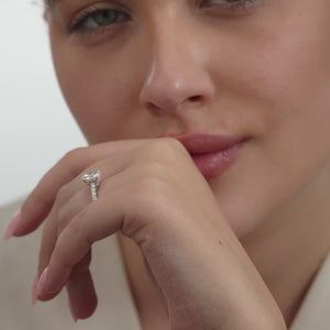 Gilded 1 and 3/4 Carat Lab-Grown Diamond Oval-Shaped Solitaire Plus Engagement Ring with a Classic Shank
