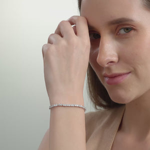 Gilded 2 Carat Lab-Grown Diamond Martini-Set Bolo Bracelet