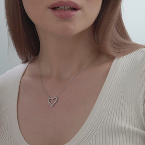 Gilded 1/2 Carat Lab-Grown Diamond Perfect Heart-Shaped Pendant