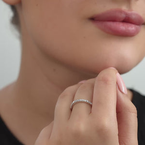 Gilded 1/4 Carat Lab-Grown Diamond Prong-Set Classic Band
