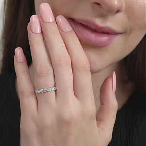 Gilded 1 Carat Lab-Grown Diamond Seven-Stone Classic Band