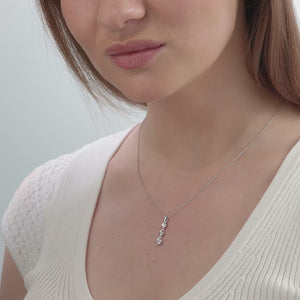 Gilded 1/2 Carat Lab-Grown Diamond Three-Stone Bezel-Set Pendant
